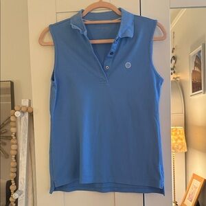 Tory Sport Woman’s  Blue Sleeveless Polo Tank Top s/p